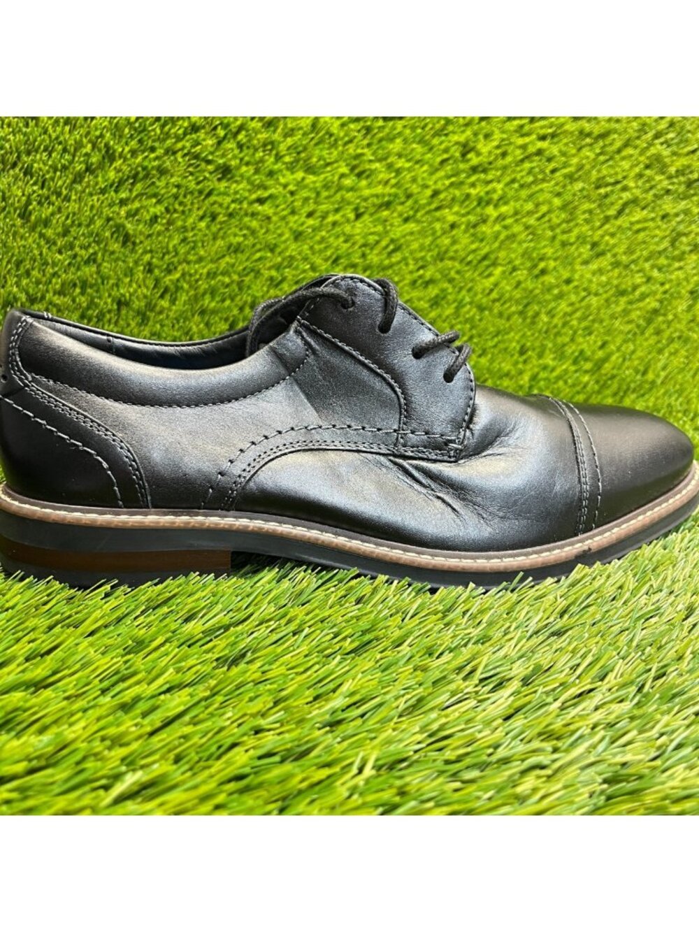 Nunn Bush Westfield Mens Size 9.5 Black Classic Cap Toe Oxford Dress Shoes